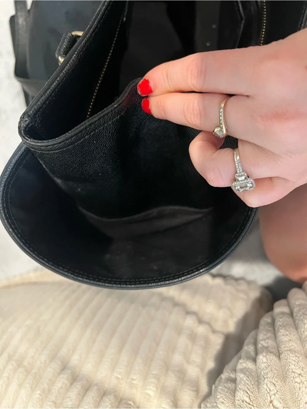 Coach baby bag Black Leather